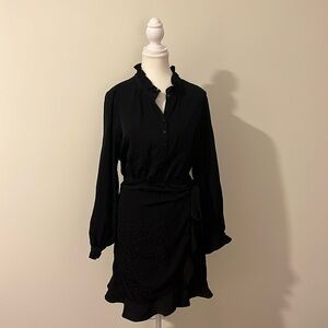 Black leopard short wrap, Lily Pulitzer dress